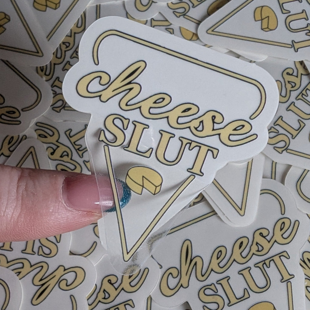 Cheese Slut Vinyl Sticker