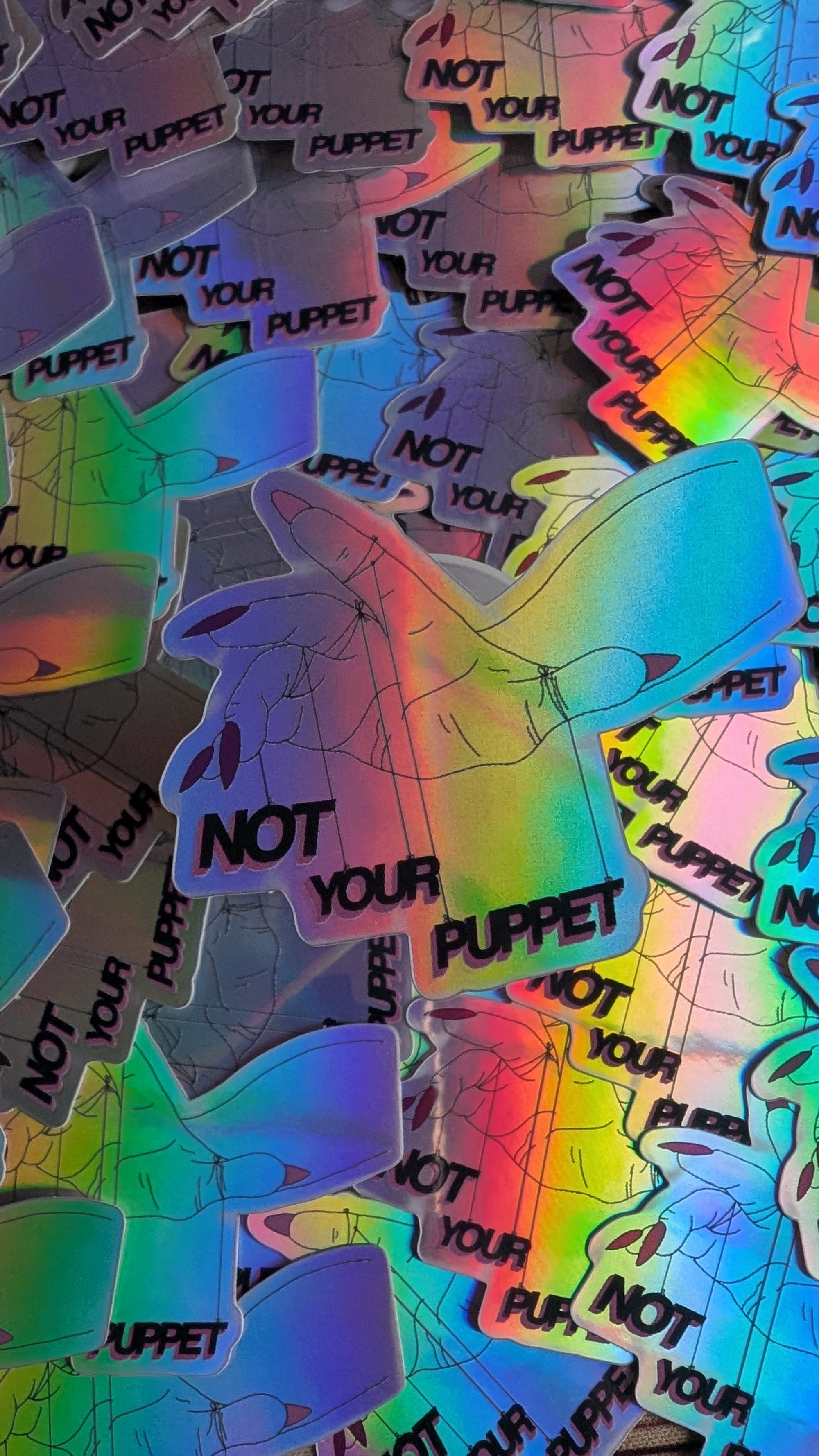 Not Your Puppet Vinyl Sticker