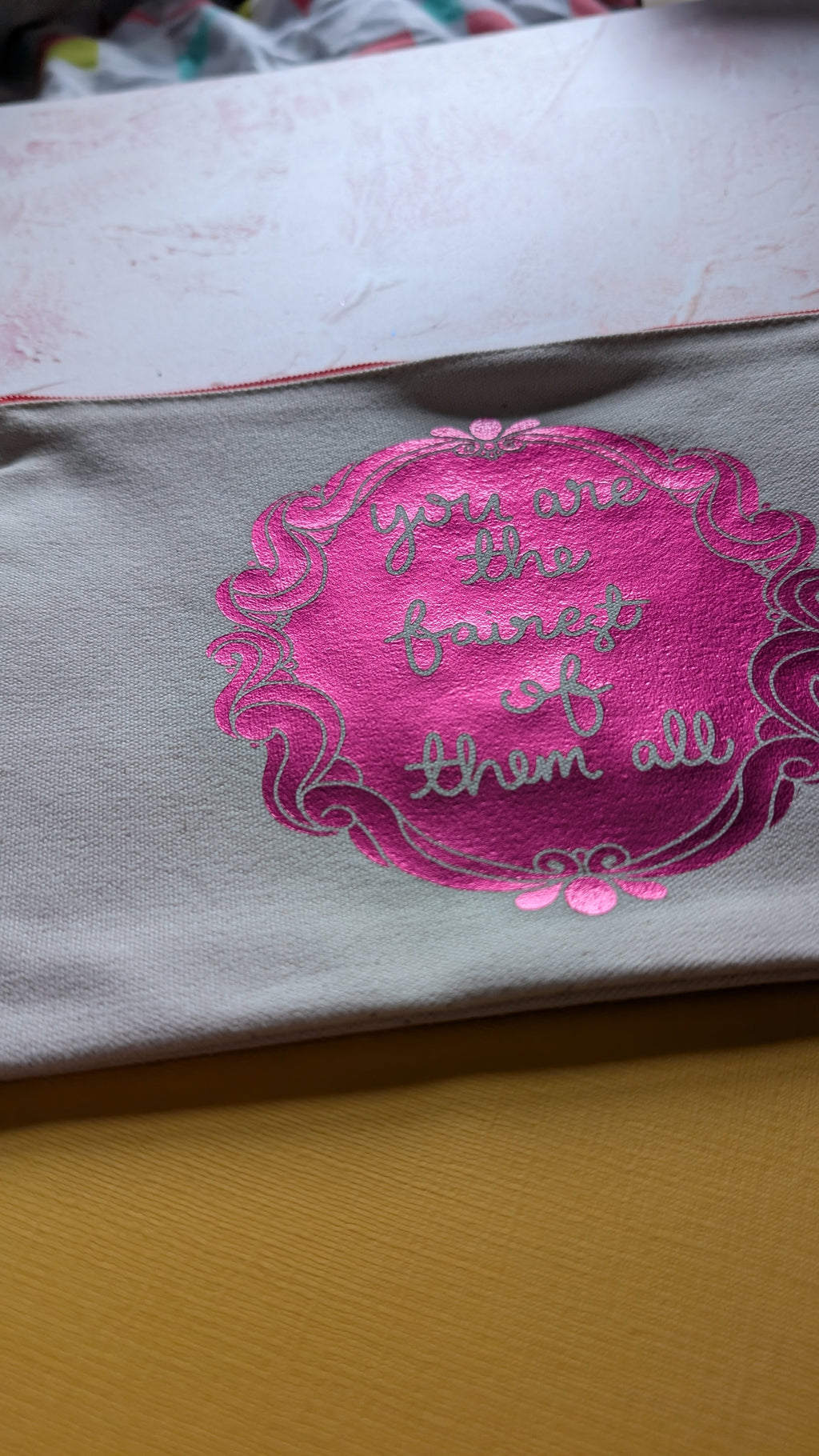 You are the fairest of them all Cotton Pouch with Wrist Strap