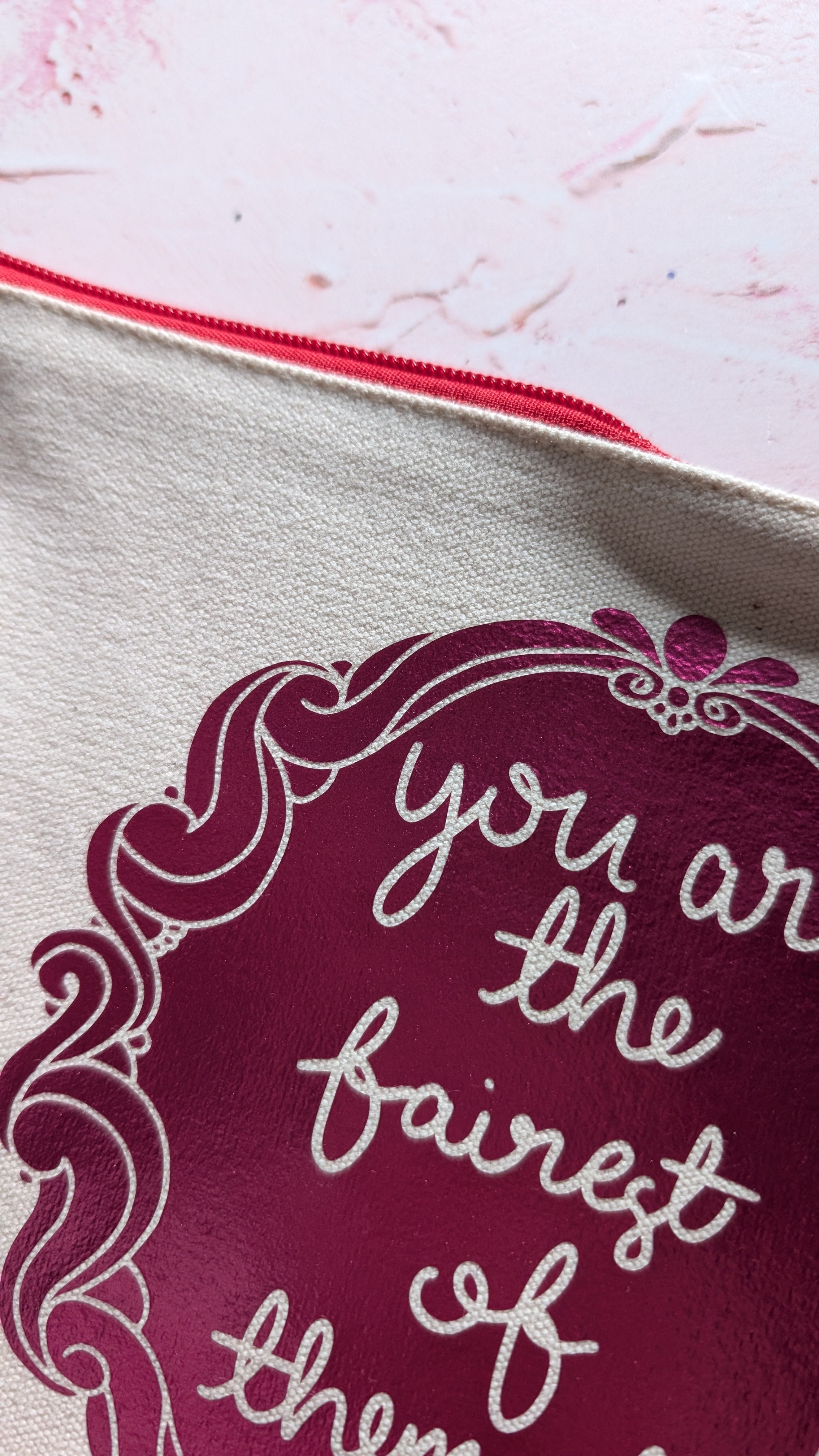 You are the fairest of them all Cotton Pouch with Wrist Strap