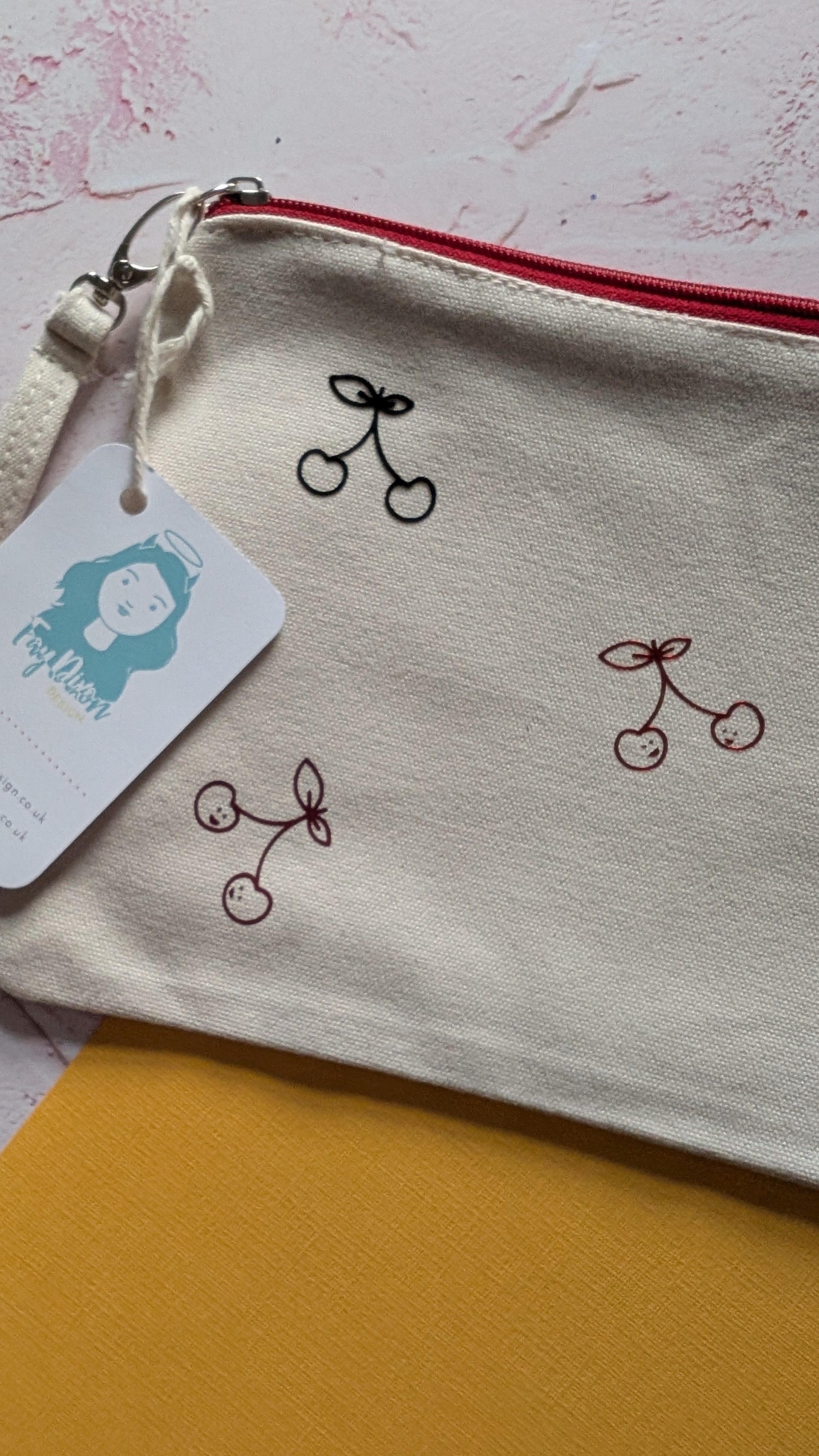 Cherry Wristlet Pouch