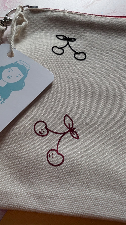Cherry Wristlet Pouch