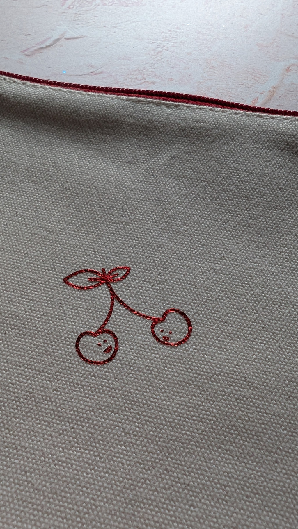 Cherry Wristlet Pouch