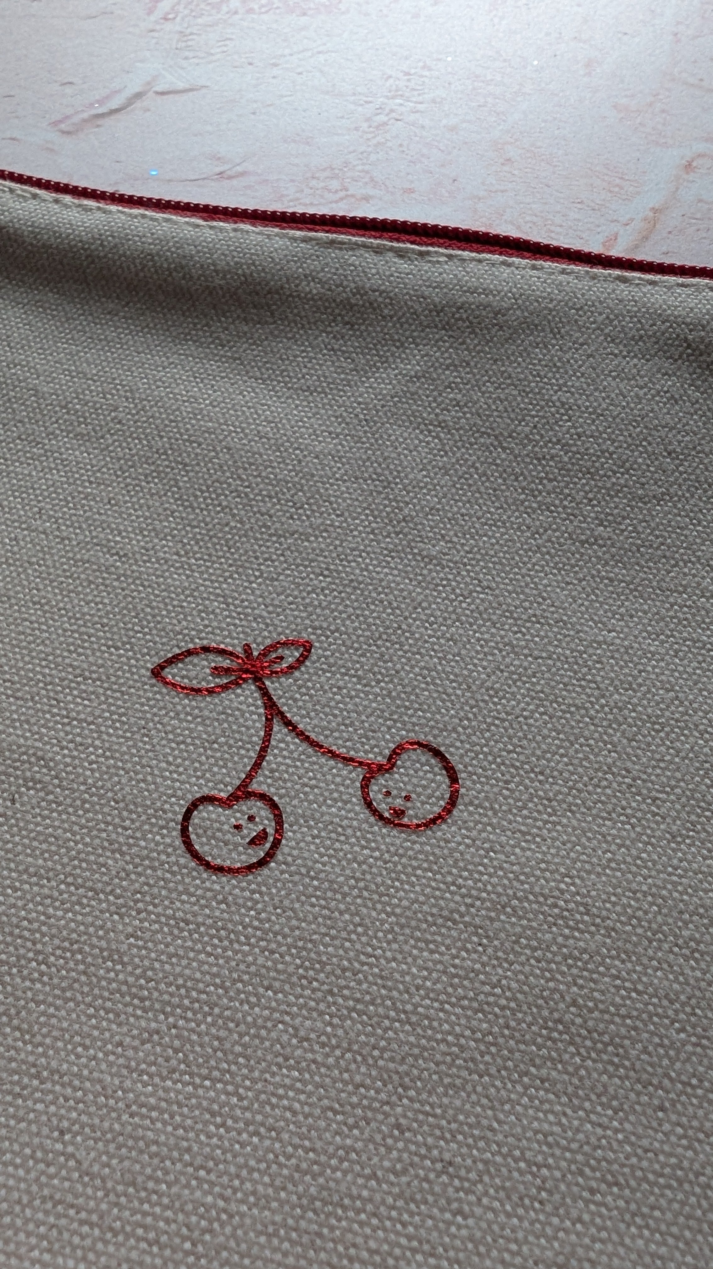 Cherry Wristlet Pouch