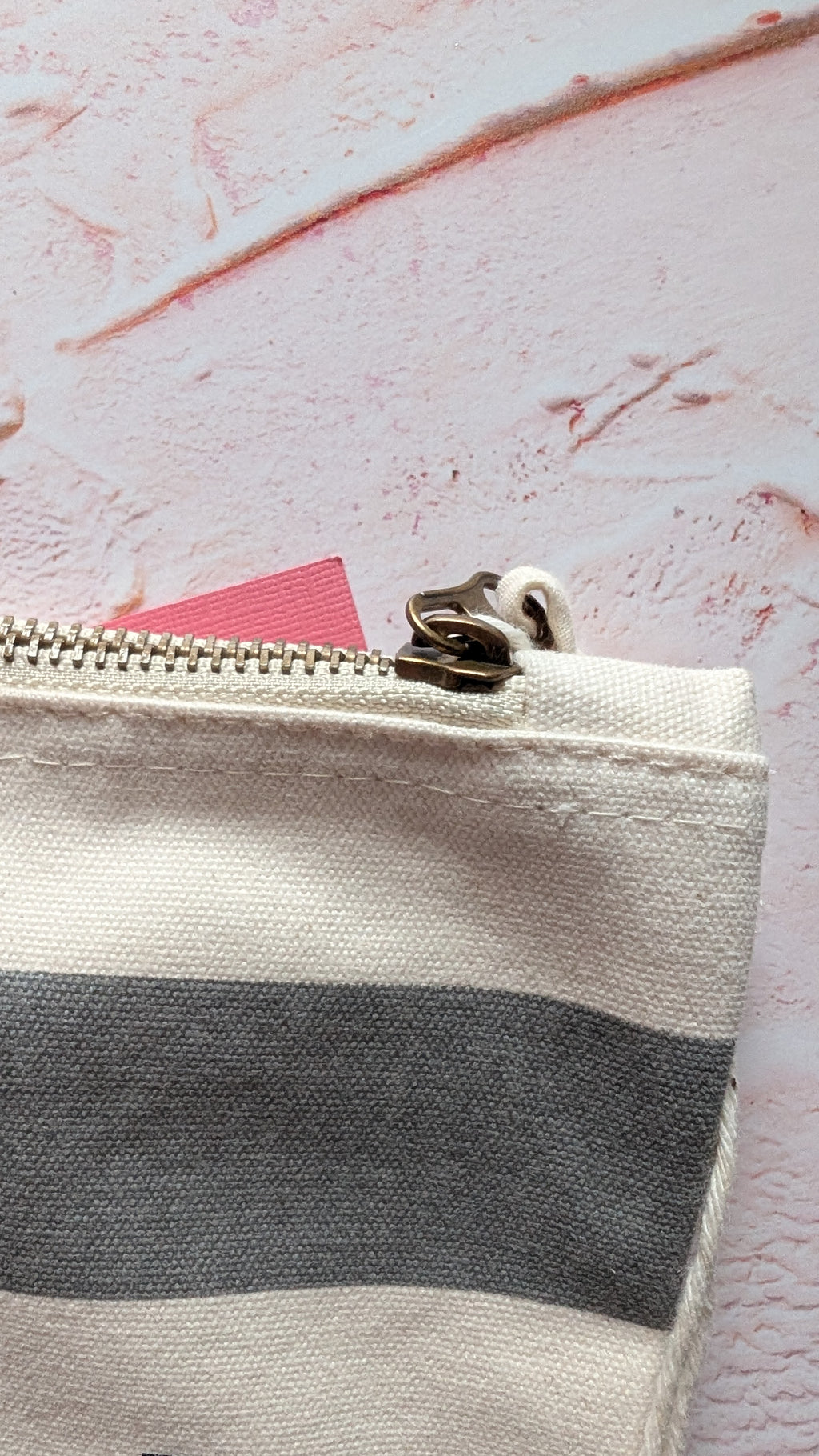 Hello Beautiful Cotton Pouch with Wrist Strap