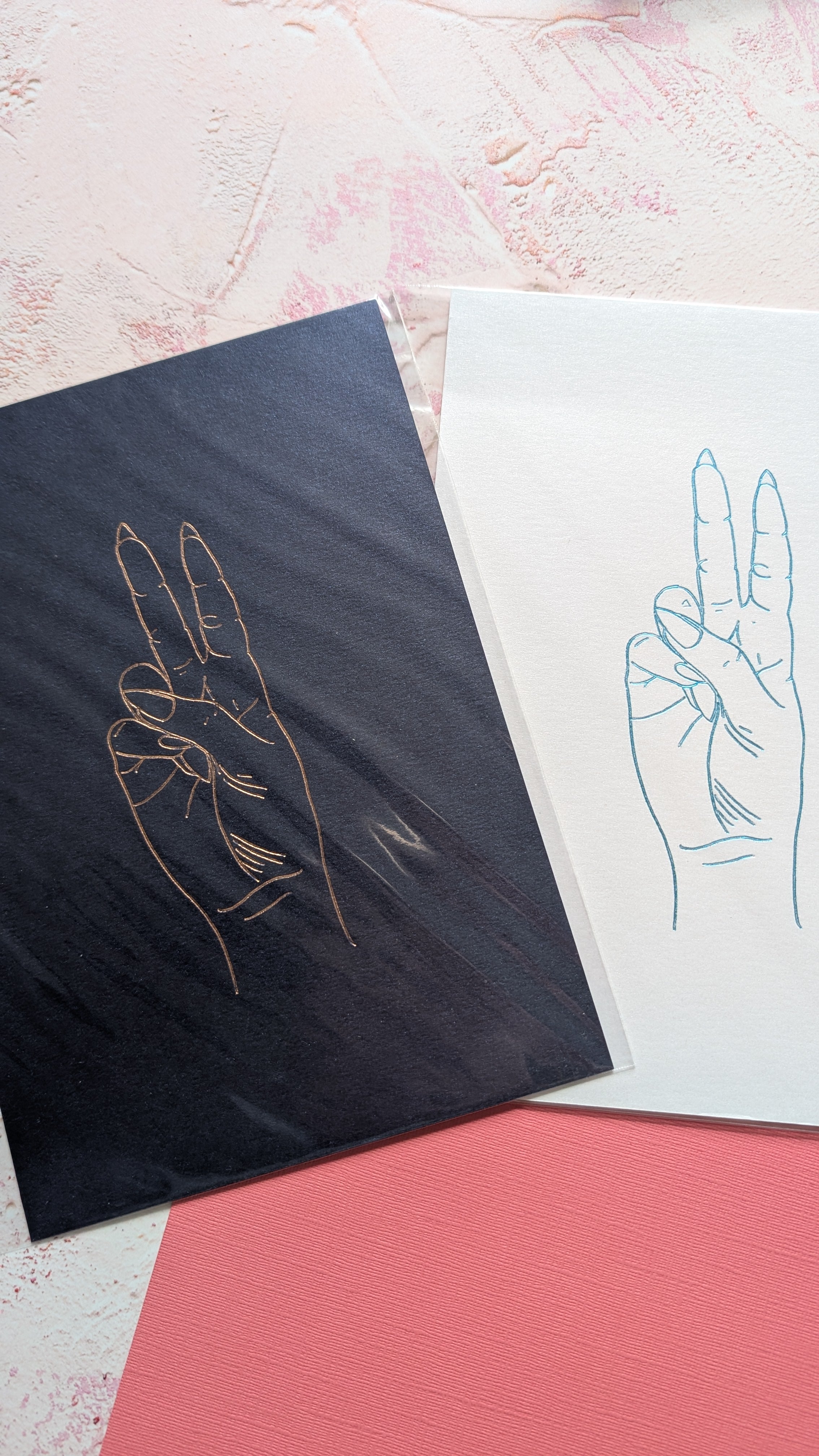 Peace Sign Foiled Print
