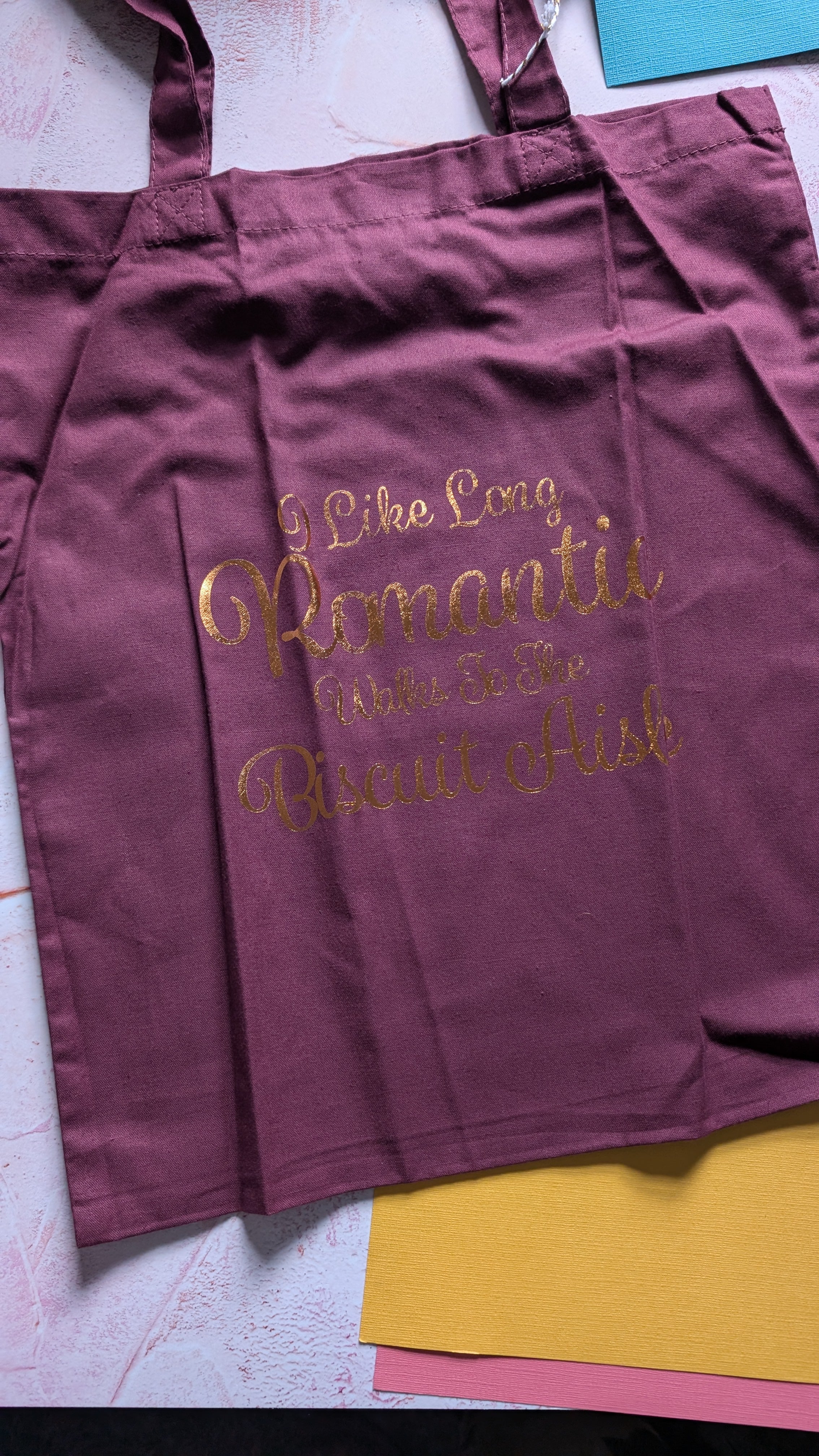 I like Long Romantic walks to the Biscuit Aisle Tote Bag