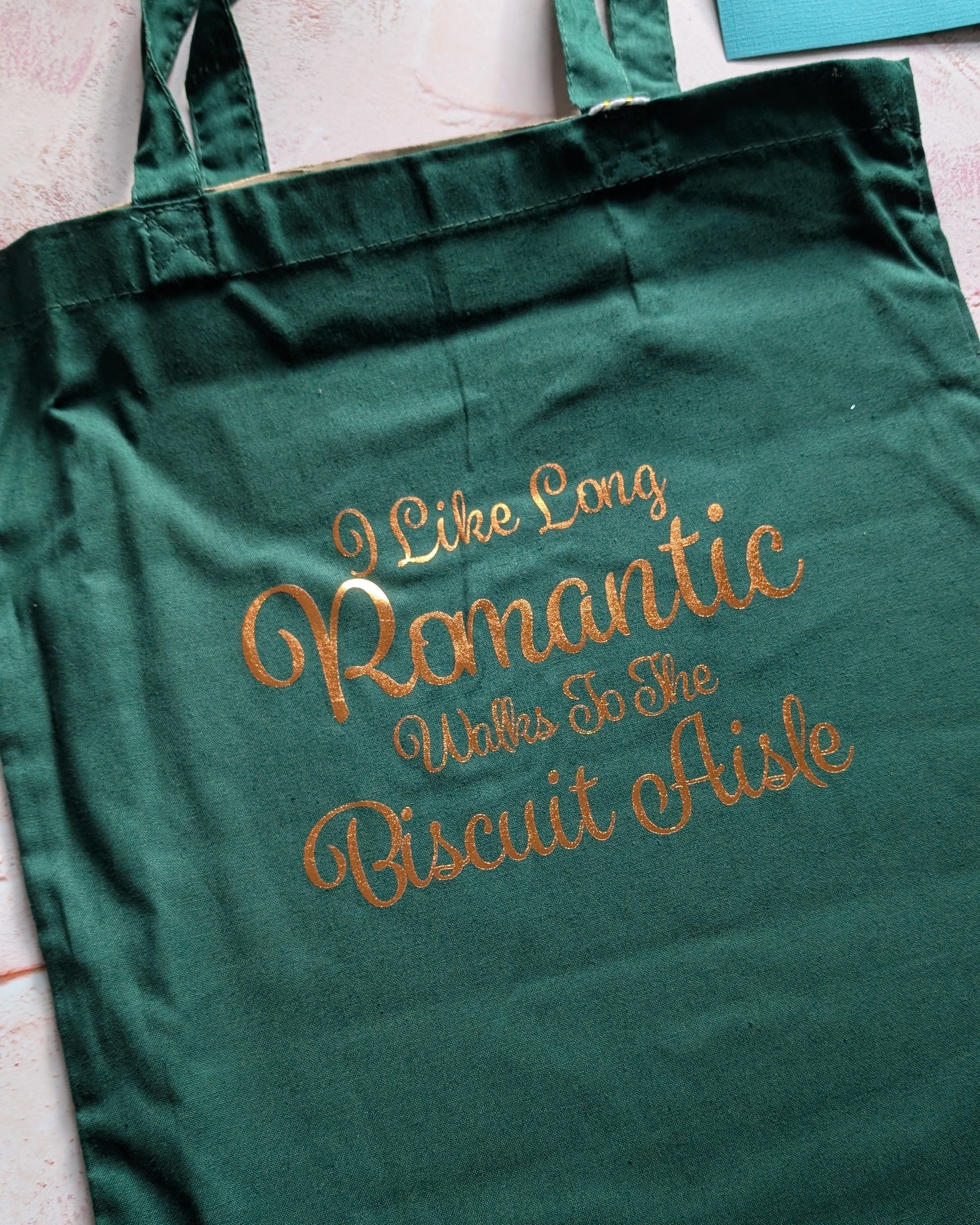 I like Long Romantic walks to the Biscuit Aisle Tote Bag