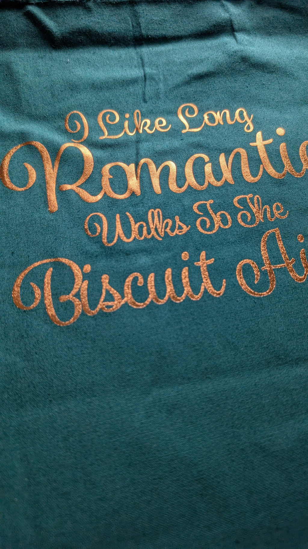 I like Long Romantic walks to the Biscuit Aisle Tote Bag