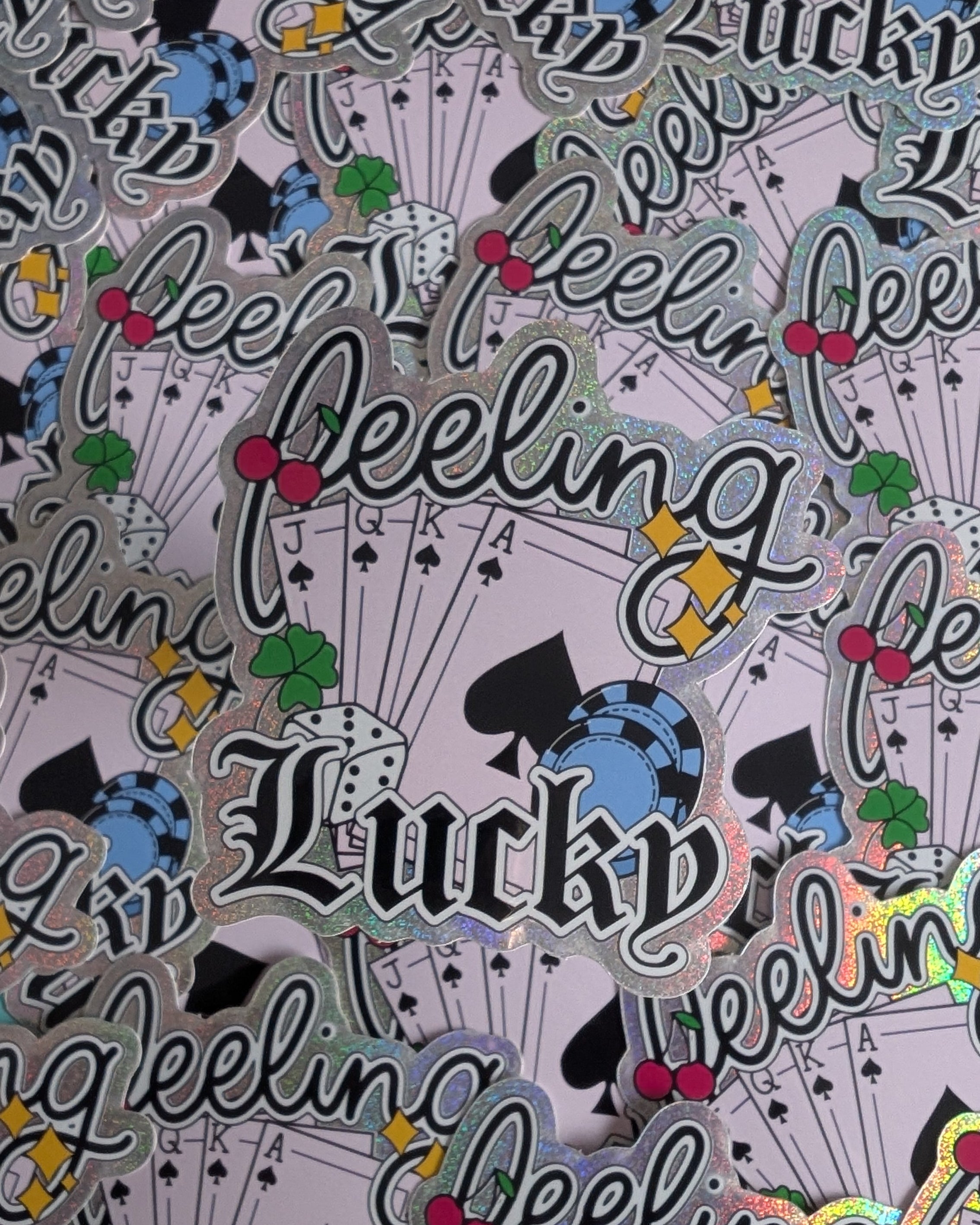 feeling lucky stickers