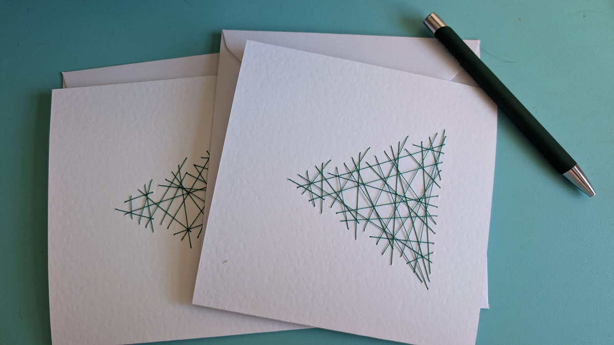 Handmade Christmas Tree Greting Card