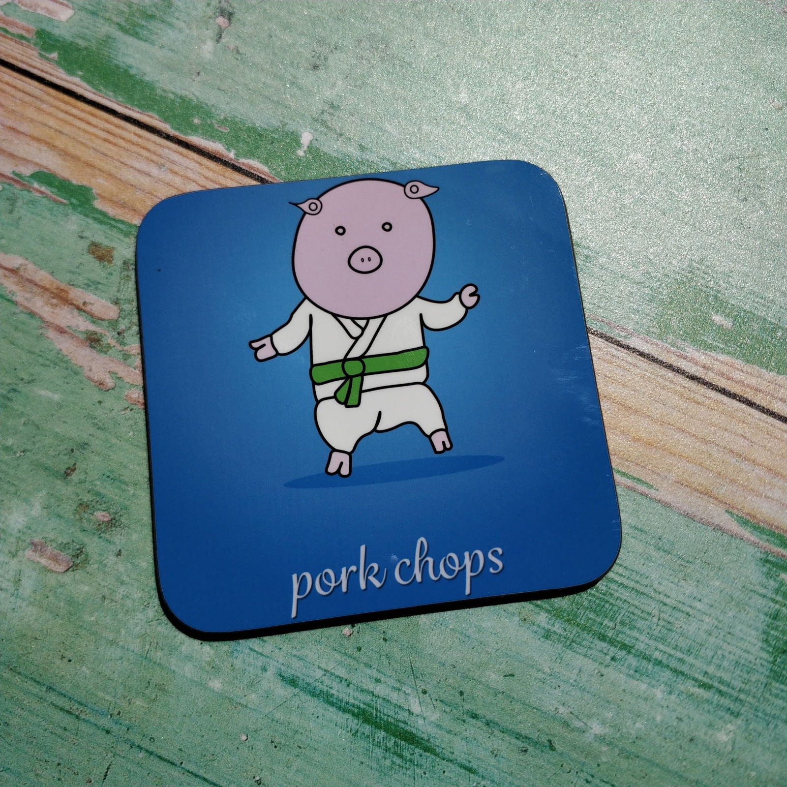 Pork Chops Illustrated Coaster - Fay Dixon Design