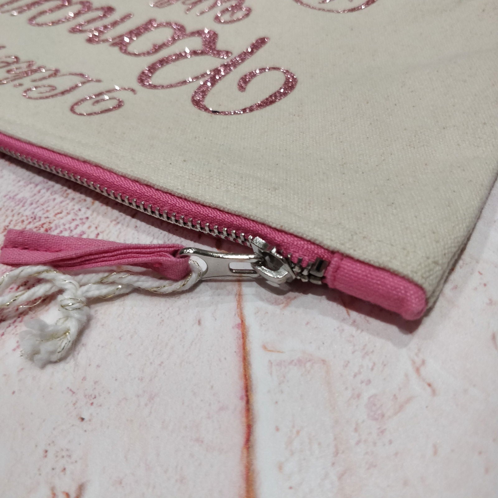 Romantic Walks to the Biscuit Aisle Cotton Pouch - Fay Dixon Design