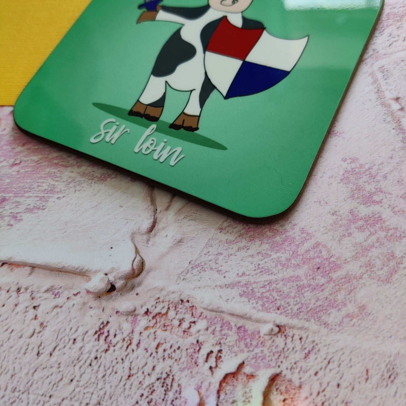 Sir Loin Illustrated Coaster - Fay Dixon Design