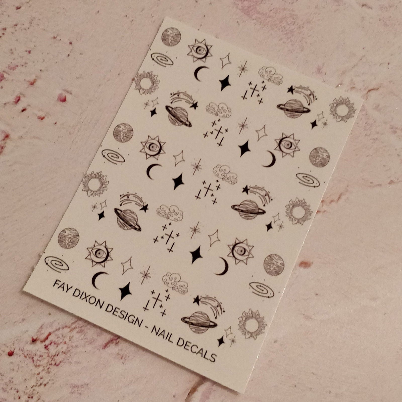 Star Magic + Celestial Objects Waterslide Nail Decals - Fay Dixon Design