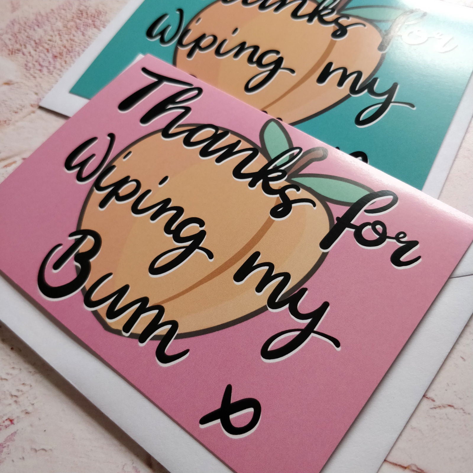 Thanks for Wiping my Bum Greeting Card - Fay Dixon Design