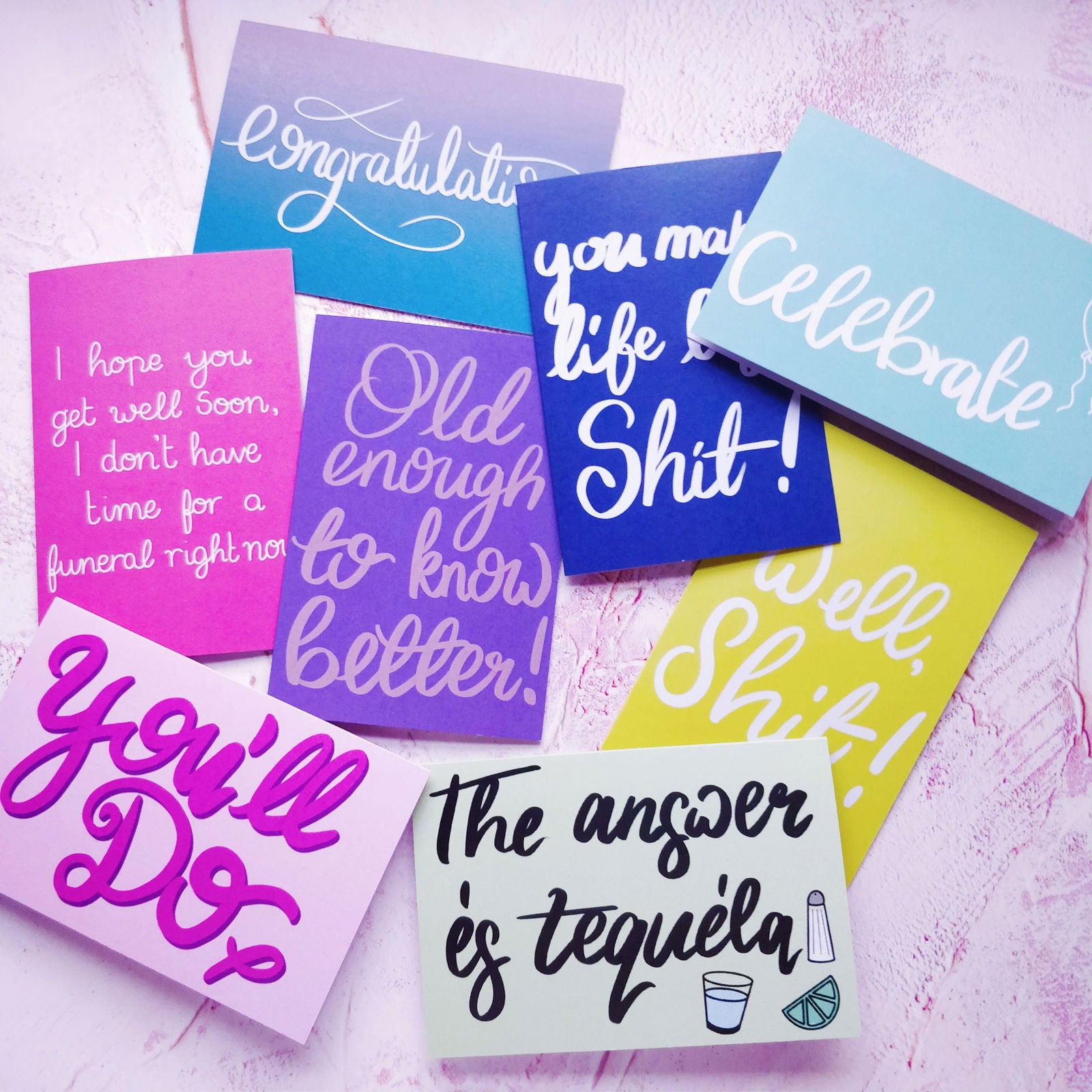 The Answer is Tequila Greeting Card - Fay Dixon Design