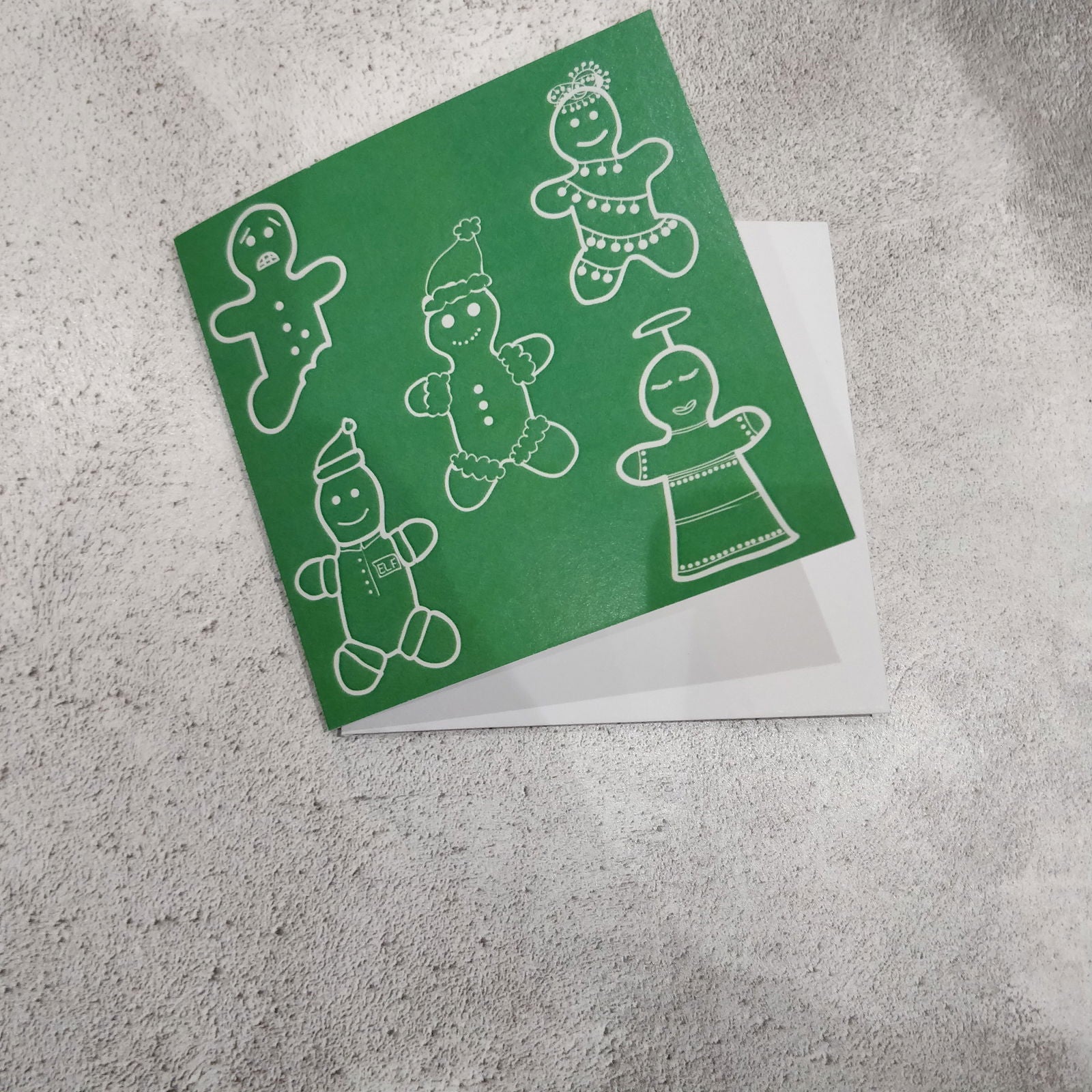 Three Illustrated Christmas Square Greeting Cards - Fay Dixon Design