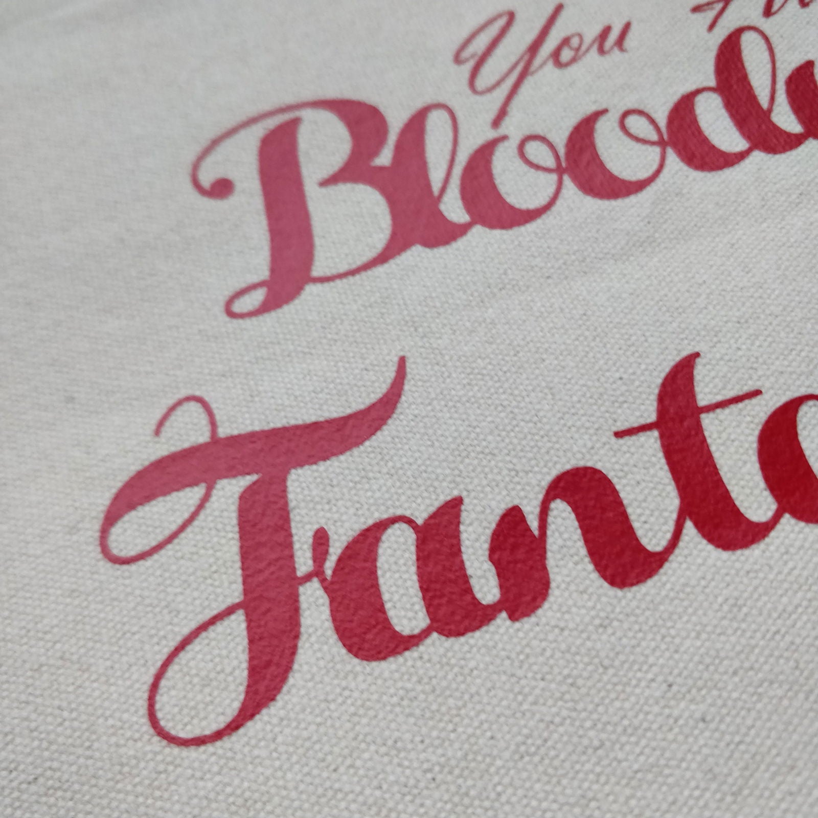 You Are Bloody Fantastic Cotton Pouch with Wrist Strap - Fay Dixon Design
