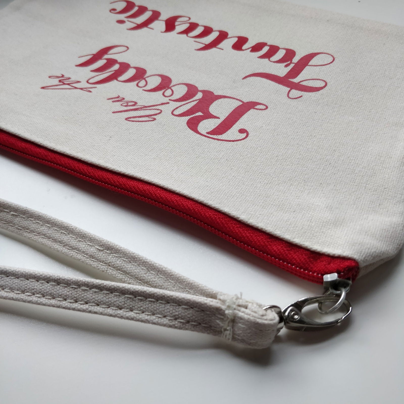 You Are Bloody Fantastic Cotton Pouch with Wrist Strap - Fay Dixon Design