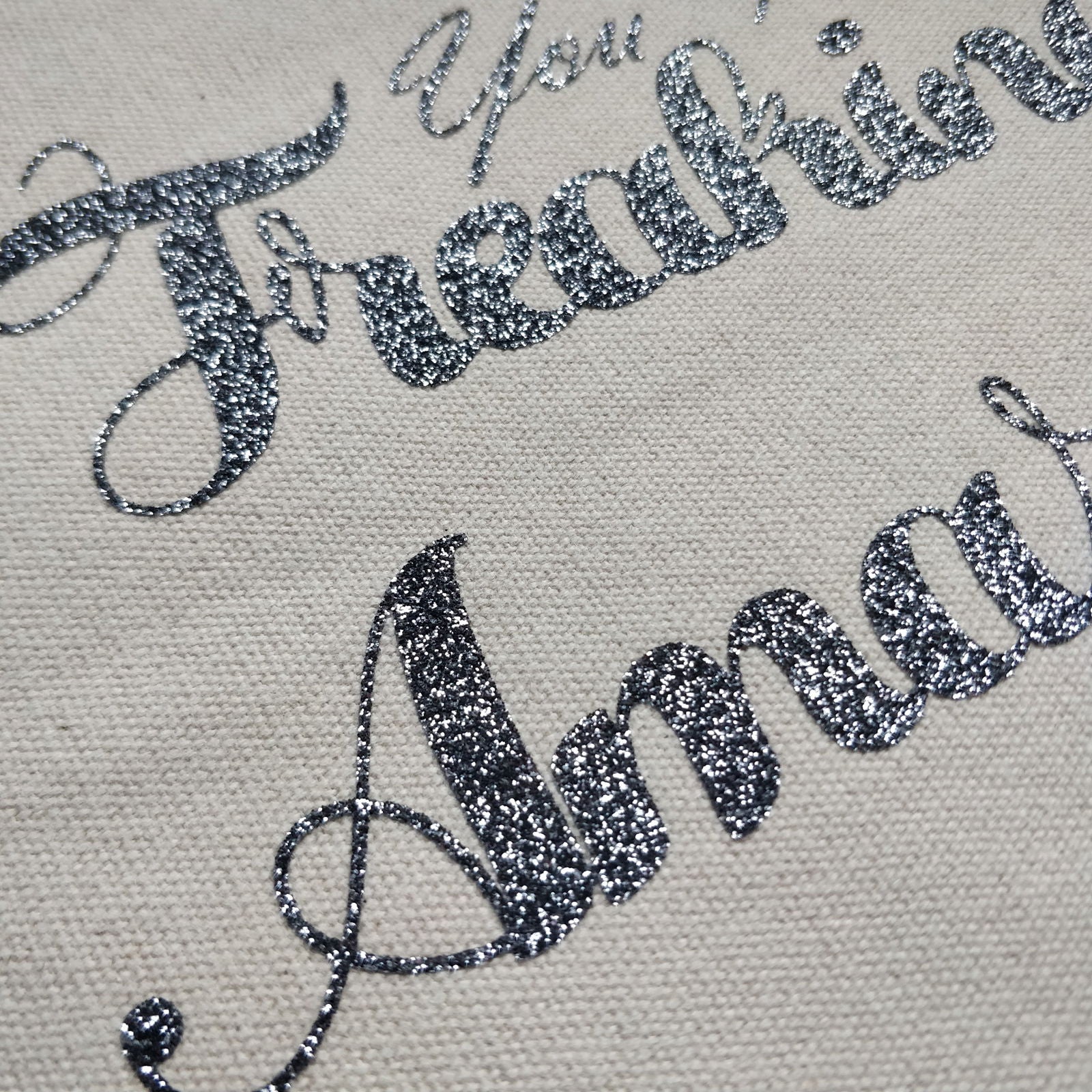 You Are Freaking Amazing Cotton Pouch with Wrist Strap - Fay Dixon Design