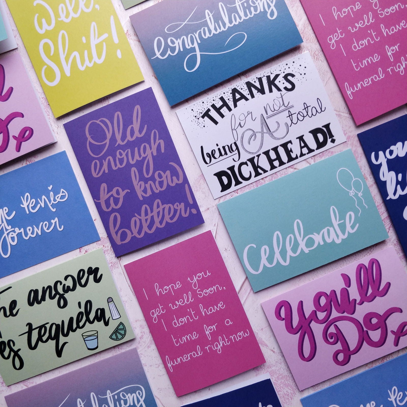 You Make Life Less Shit Greeting Card - Fay Dixon Design