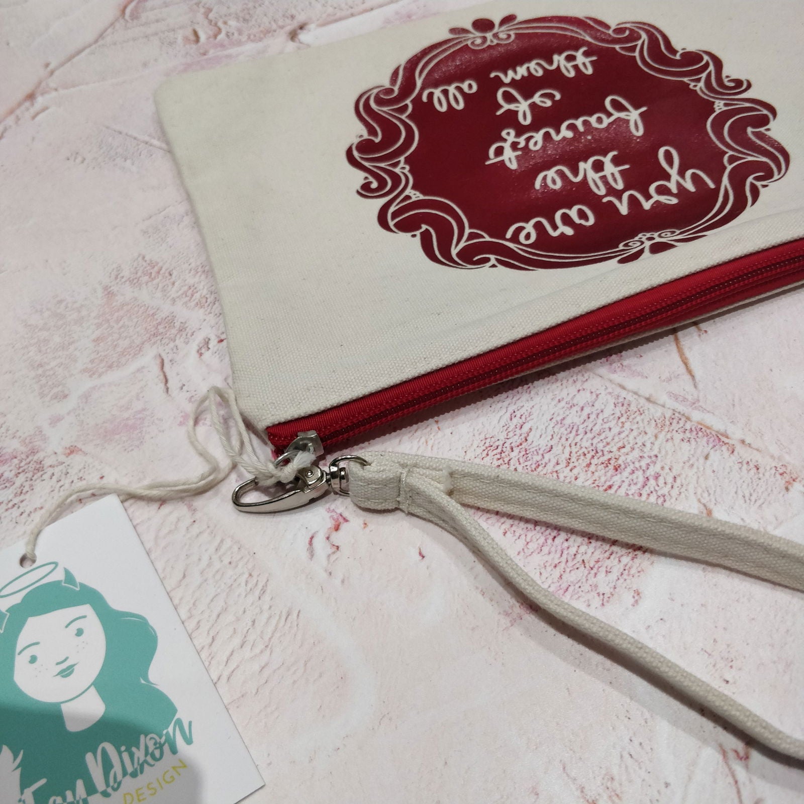 You are the fairest of them all Cotton Pouch with Wrist Strap - Fay Dixon Design