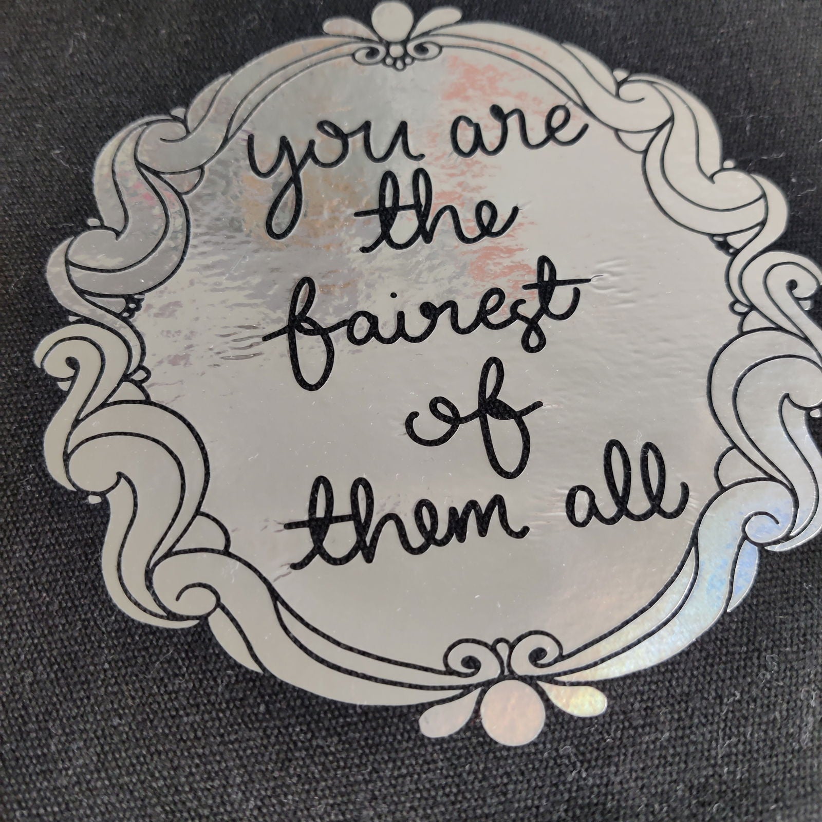 You are the fairest of them all Cotton Pouch with Wrist Strap - Fay Dixon Design