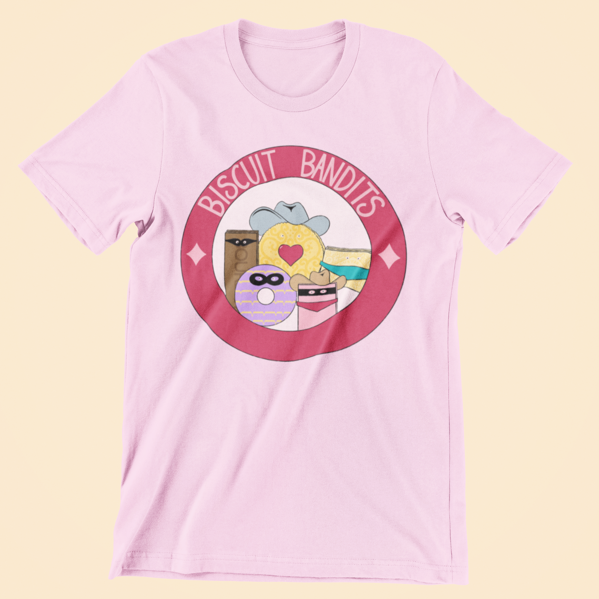 Biscuit Bandits Emblem T-Shirt - multiple colours available