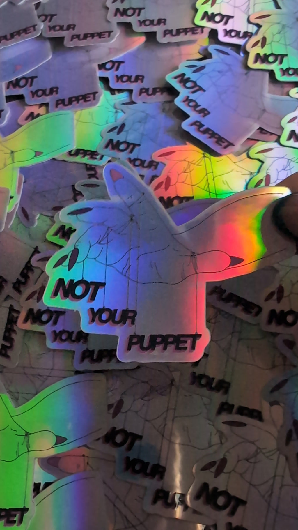 Not Your Puppet Vinyl Sticker