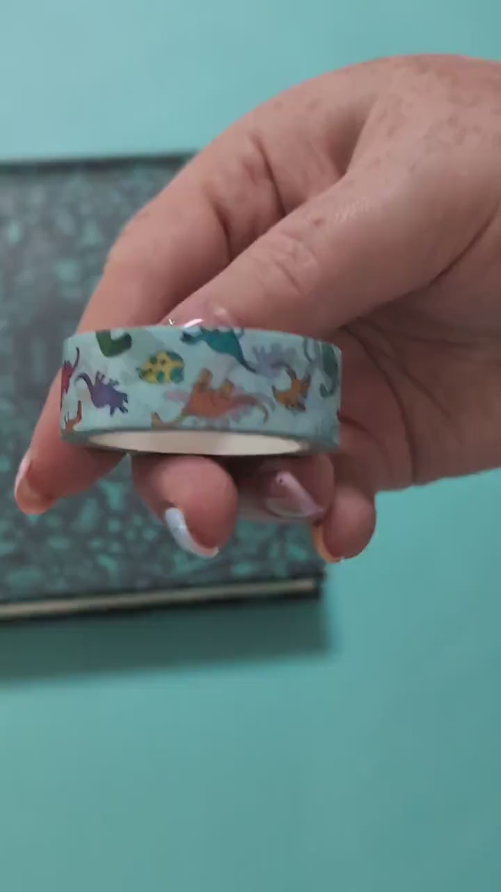 Blue Dinosaur Washi Tape
