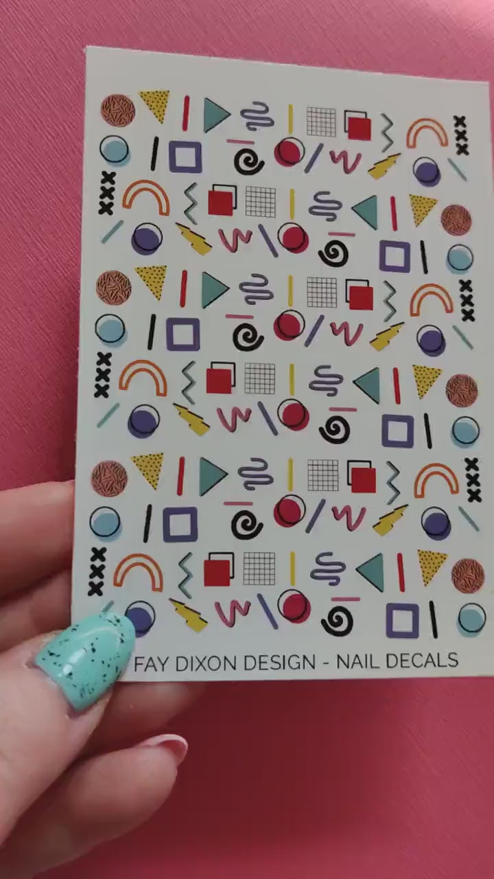 90s Baby Waterslide Nail Decals