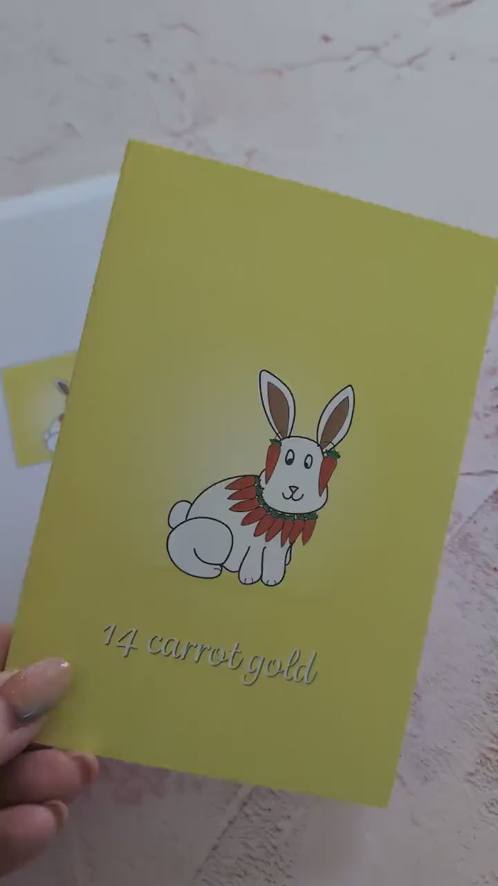 14 Carrot Gold Greeting Card