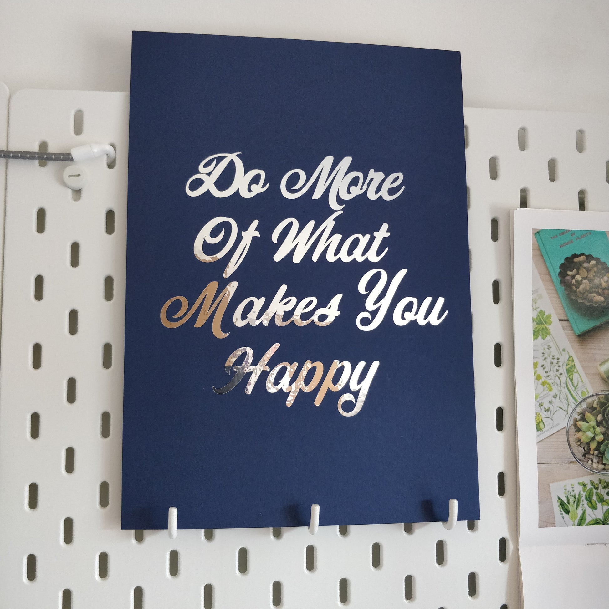 Do more of what makes you happy - A4 Mirror Print - fay-dixon-design