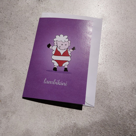 Lambikini Greeting Card - fay-dixon-design
