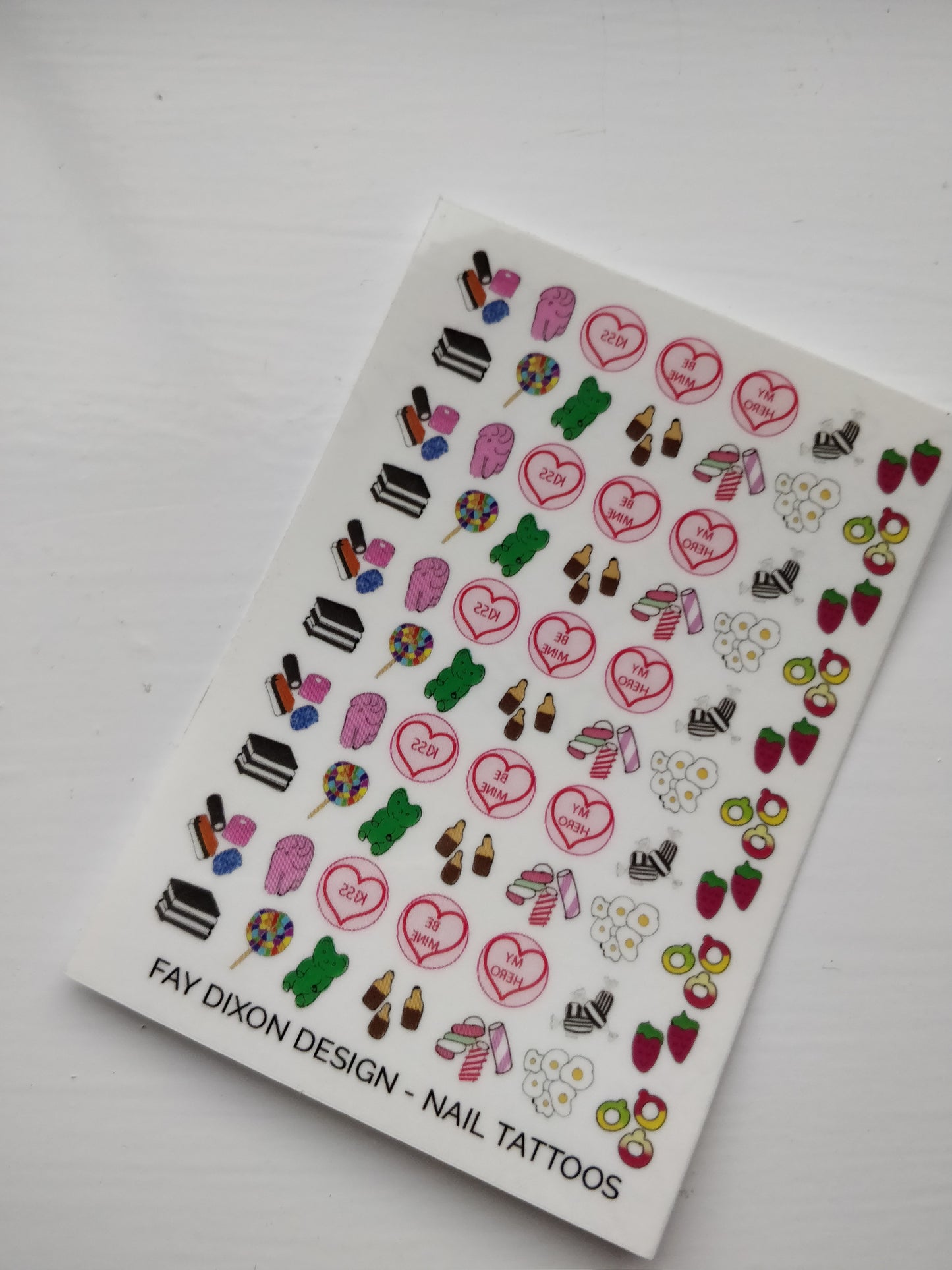 Sweets and Candy Nail Tattoos - fay-dixon-design
