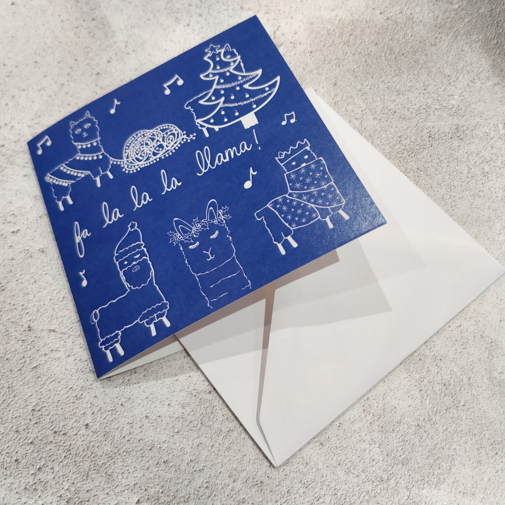 Three Illustrated Christmas Square Greeting Cards - fay-dixon-design