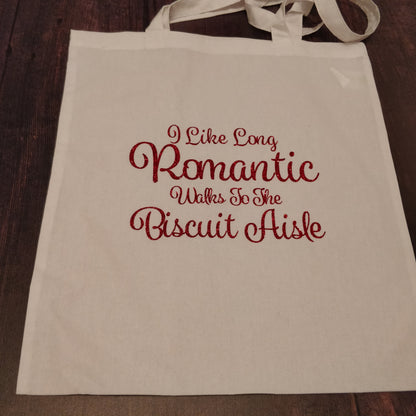 I like Long Romantic walks to the Biscuit Aisle Tote Bag - fay-dixon-design