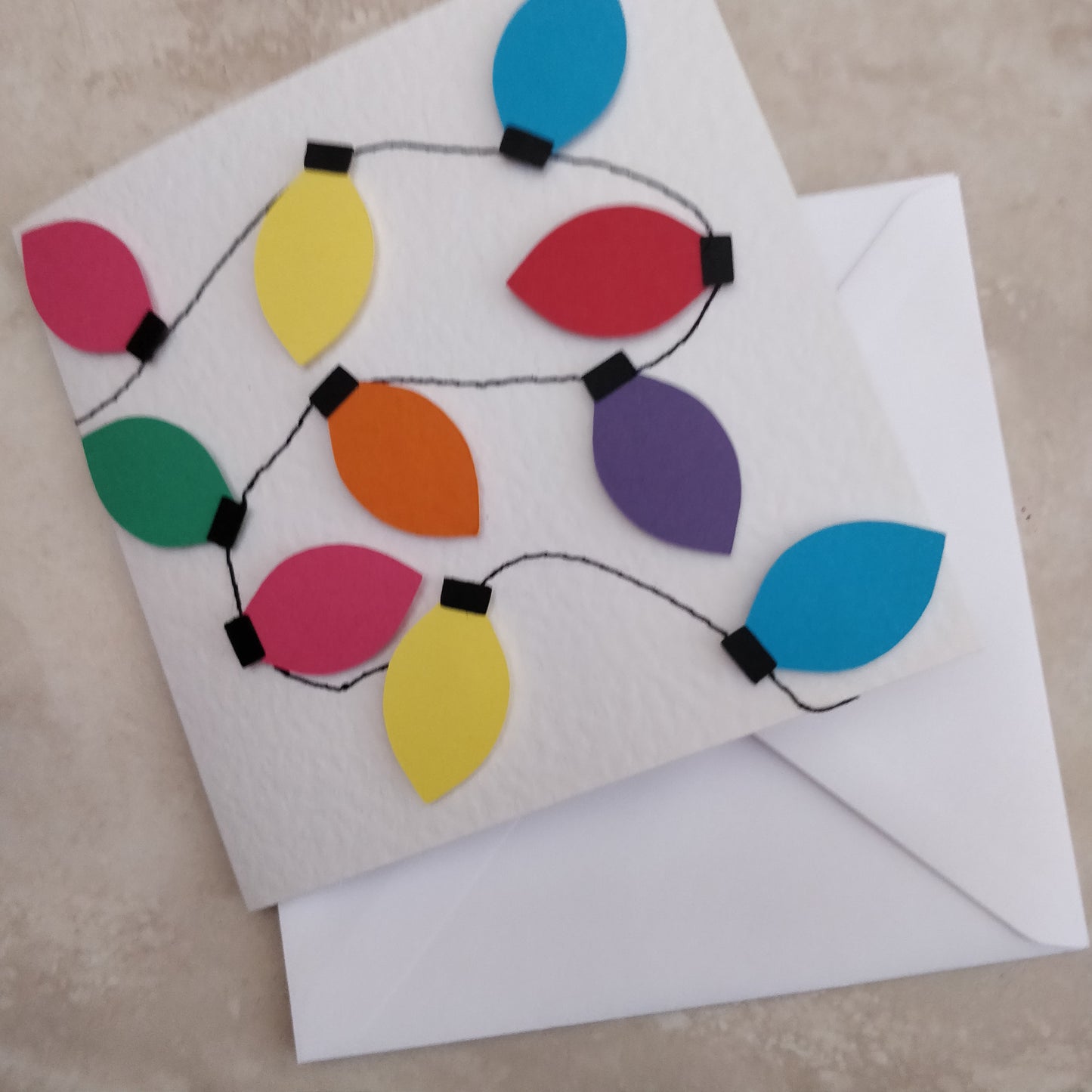Handmade Fairy Light Greeting Card - fay-dixon-design