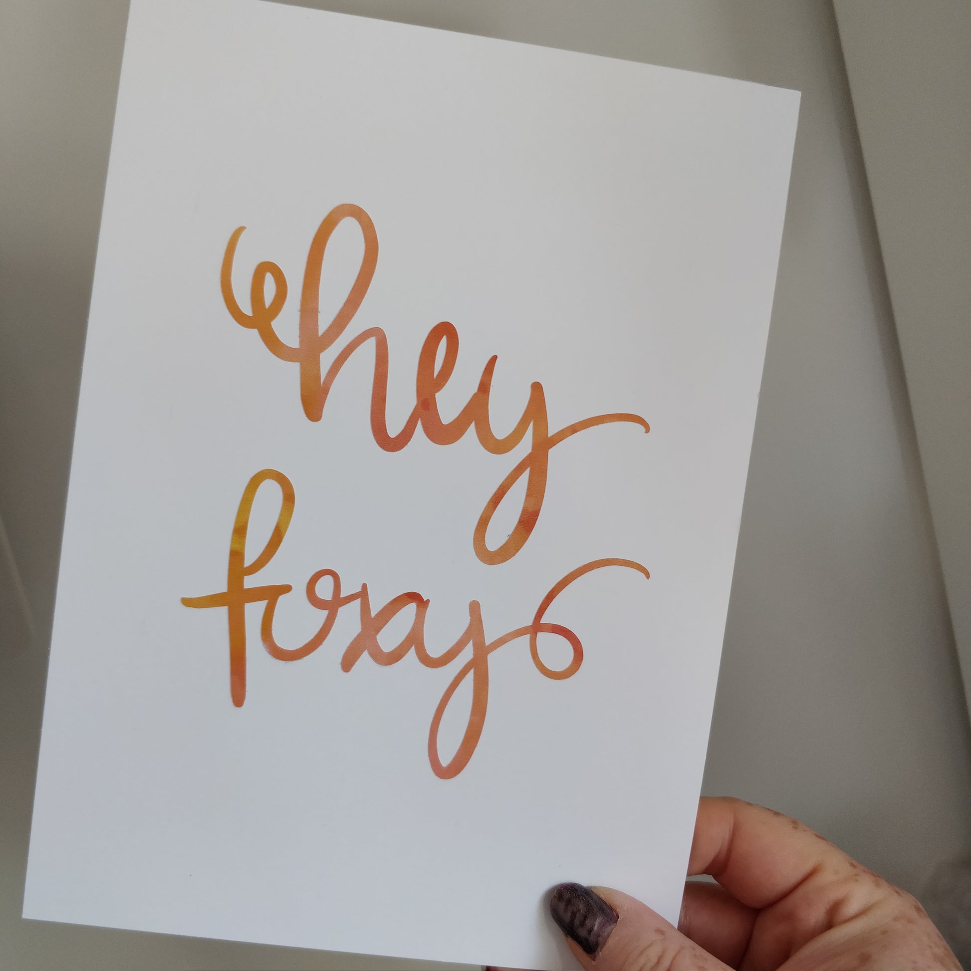 Hey Foxy A5 Print - Fay Dixon Design