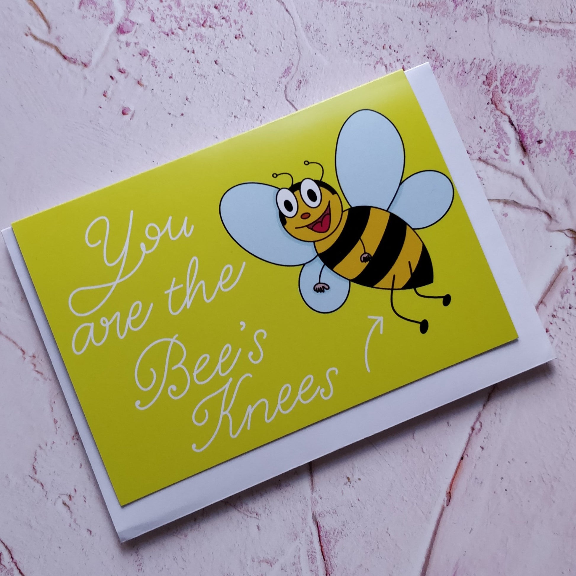 You are the Bee's Knees Greeting Card - Fay Dixon Design
