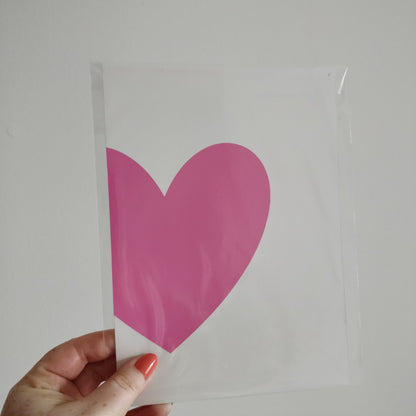 Pink heart Print - Fay Dixon Design