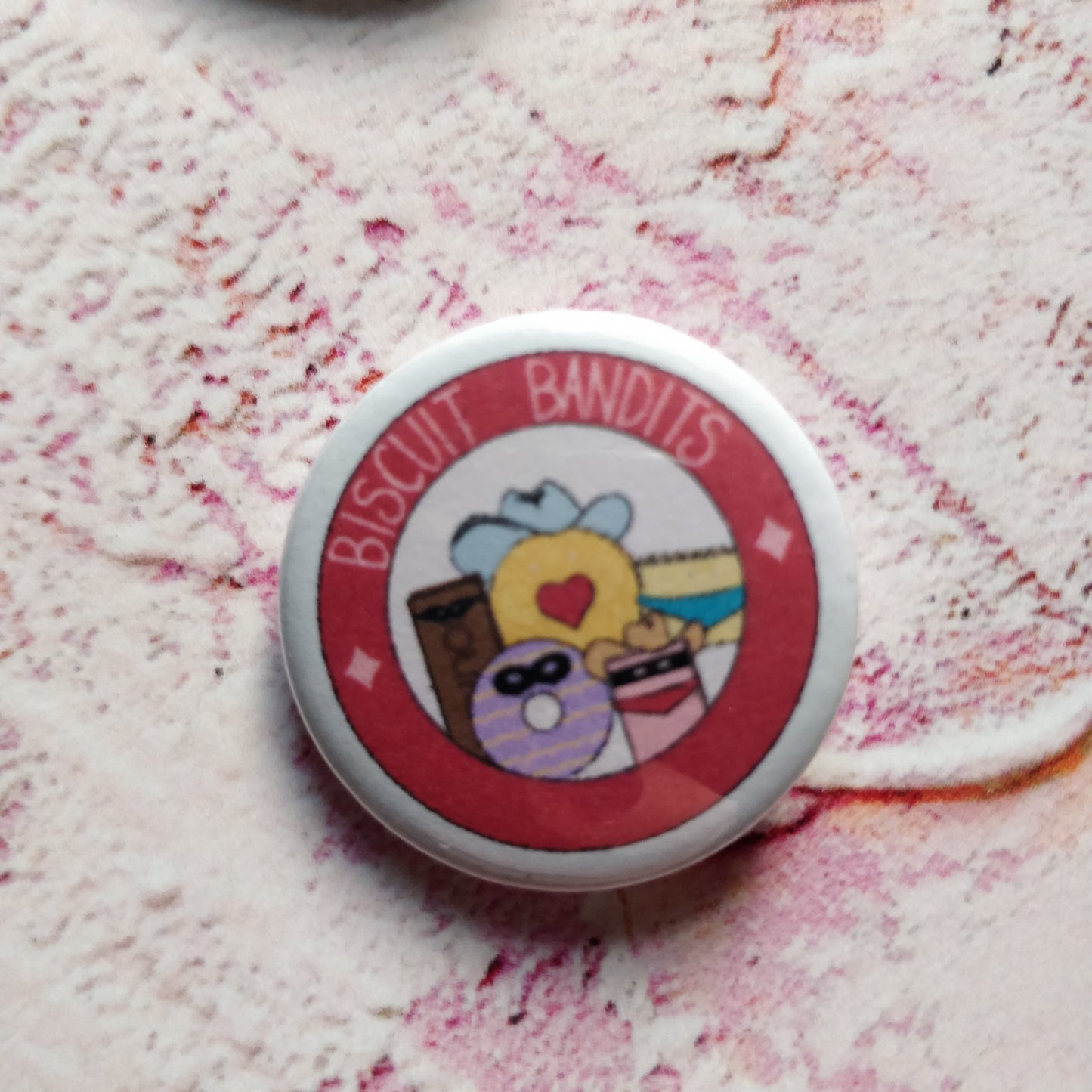 Biscuit Bandits Illustrated Badge/Mirror - Fay Dixon Design