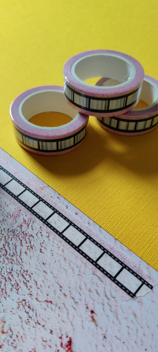 Speckled Pink Film Reel Washi Tape - Fay Dixon Design