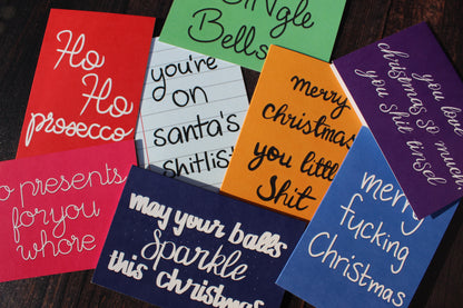 'May your balls Sparkle this Christmas' Christmas Card - fay-dixon-design