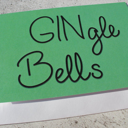 'GINgle Bells' Christmas Card - fay-dixon-design
