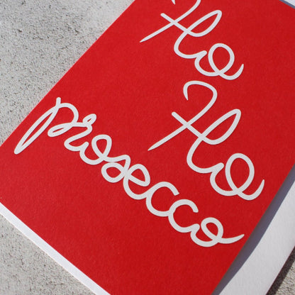 'Ho Ho Prosecco' Christmas Card - fay-dixon-design