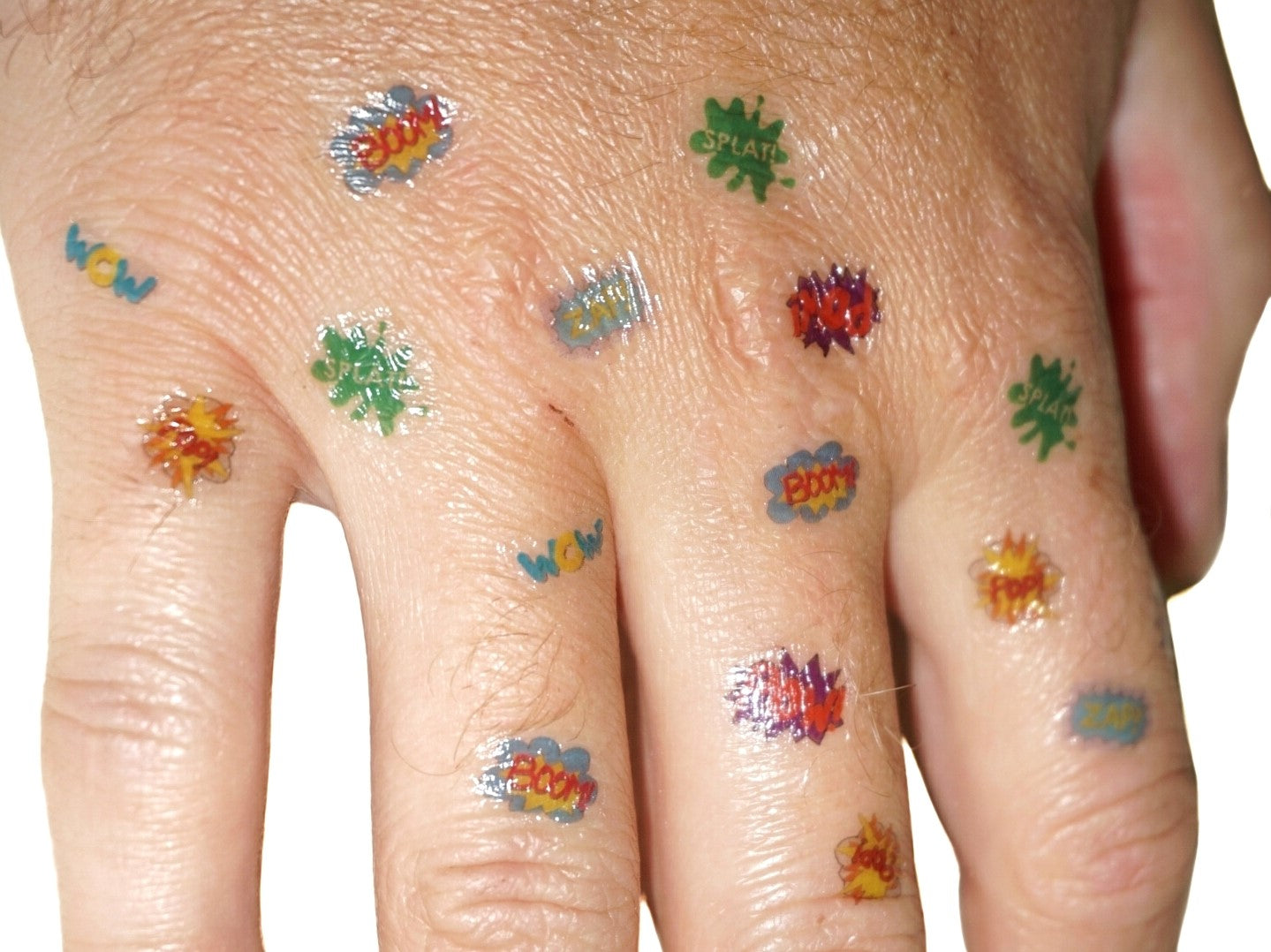 Pop Art Explosion Nail Tattoos - fay-dixon-design