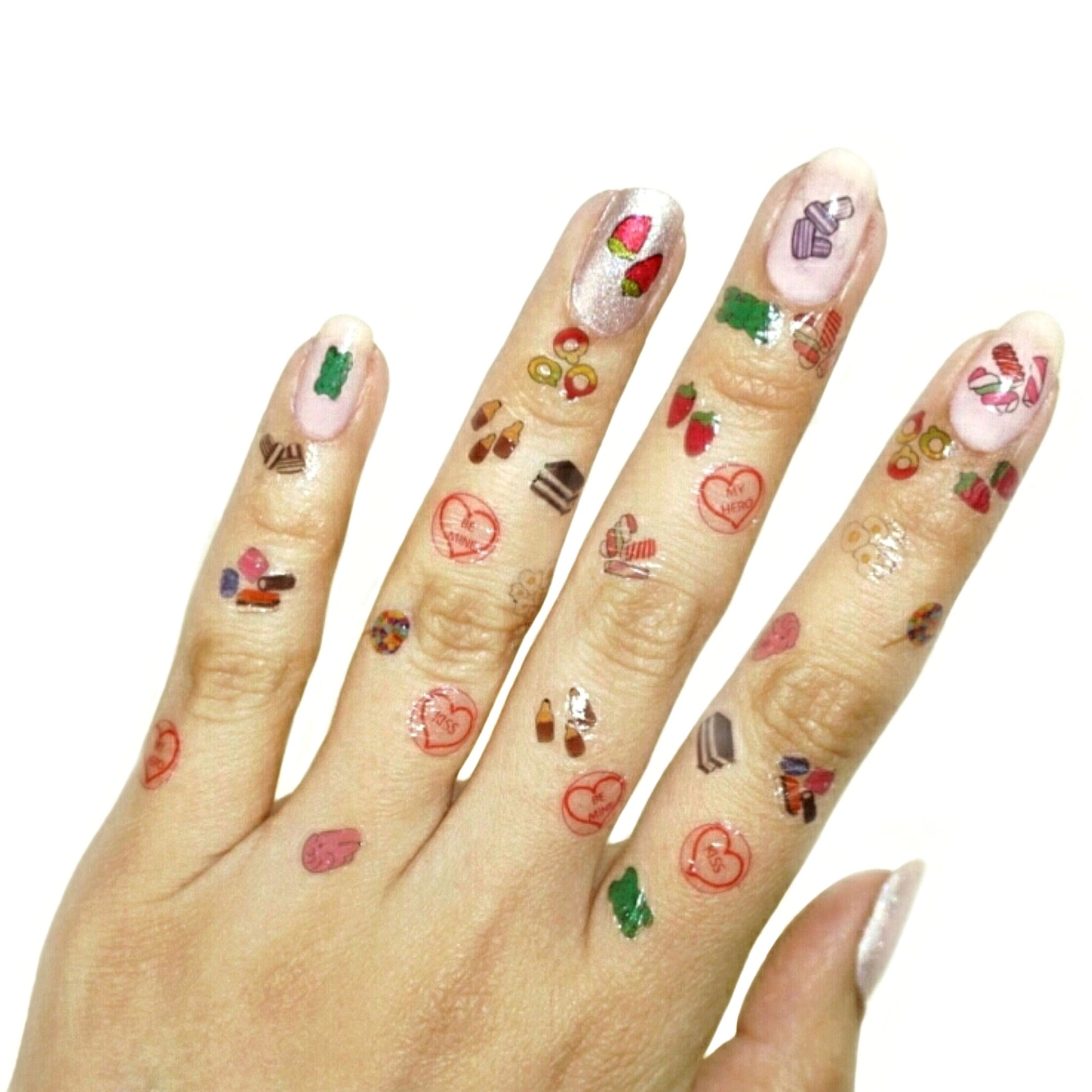 Sweets and Candy Nail Tattoos - Fay Dixon Design